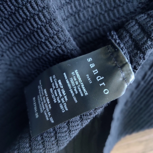 Sandro Paris Carmen Knit Black Dress - Picture 8 of 12